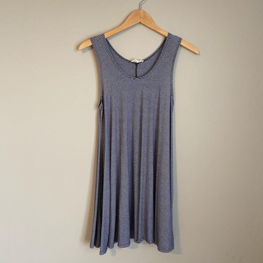 Blue and White Stripped Dress